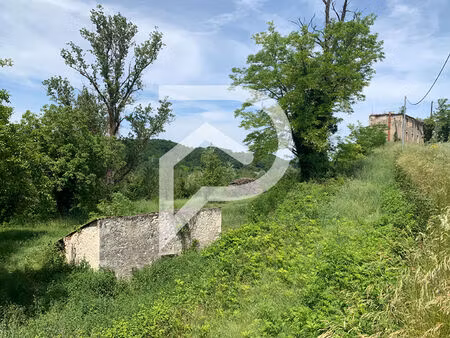 ruine en pierre à rénover sur terrain 1 2 ha zone verte à gensac