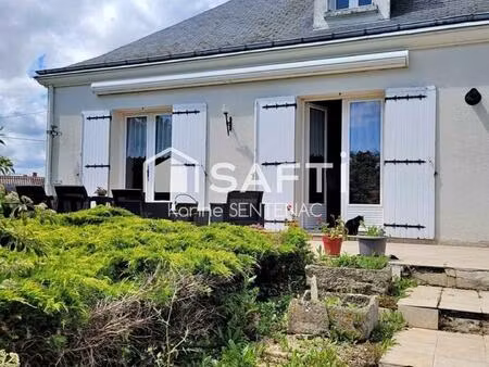 superbe maison avec cour goudronnée avec soin très riche en fleurs et arbustes