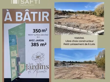 vente terrain 735 m² gignac (34150)