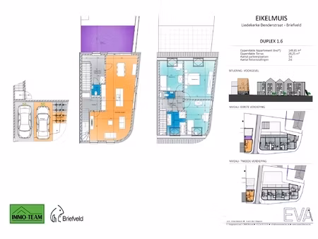 appartement te koop in liedekerke met 3 slaapkamers