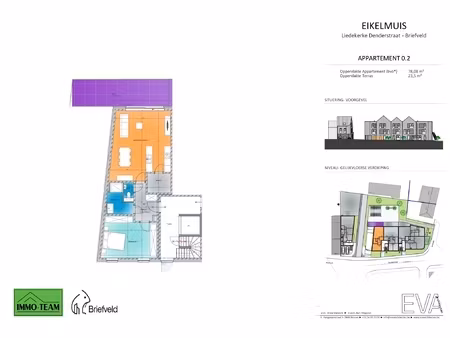 appartement te koop in liedekerke met 1 slaapkamer