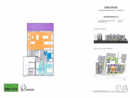 appartement te koop in liedekerke met 2 slaapkamers
