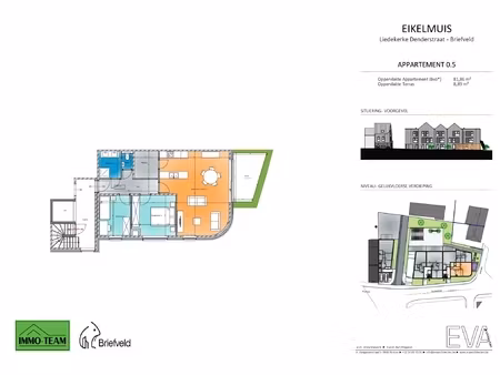 appartement te koop in liedekerke met 2 slaapkamers