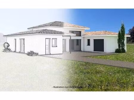 terrain avec maison neuve à vendre