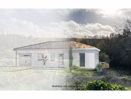 terrain avec maison neuve à vendre