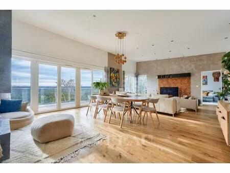 herblay-sur-seine - maison d'architecte contemporaine 180 m² - vue panoramique seine et fo