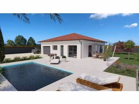 terrain avec maison neuve à vendre