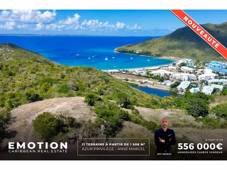 vente terrain 1506 m² à saint-martin (97150)  556 000 €