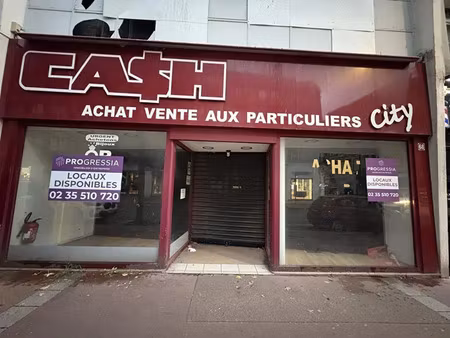 a louer - grand local commercial capacité de 260 m2 - le havre centre ville