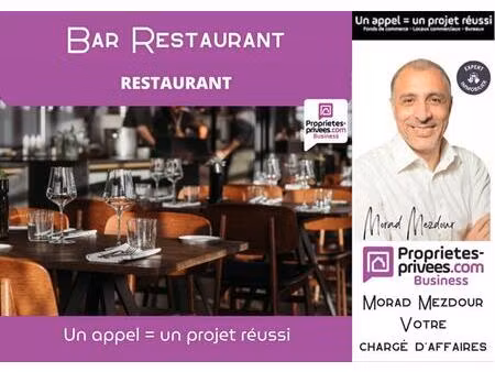 villeneuve d'ascq - bar restaurant 100 couverts terrasse 50 places