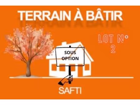 terrain à bâtir viabilisé dans un lotissement
