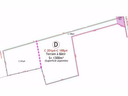 terrain à bâtir plat et viabilisé