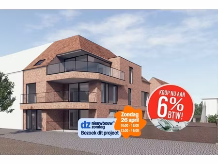 appartement te koop in westrozebeke met 3 slaapkamers