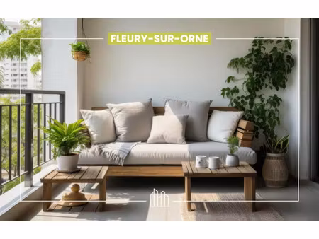vente appartement neuf 3 pièces 71m2 fleury-sur-orne - 262000 € - surface privée