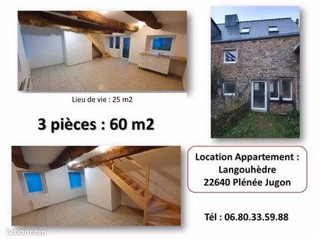 location appartement 3 pieces