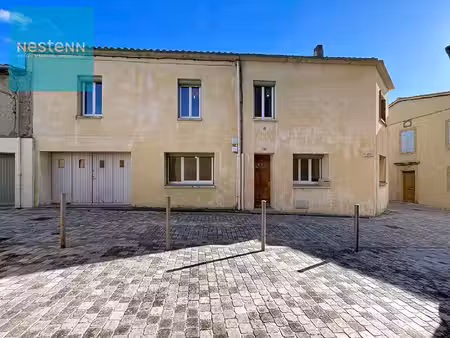 maison de village à vendre 162m²  4 chambres  1 bureau  cour  grand garage et jardin non a