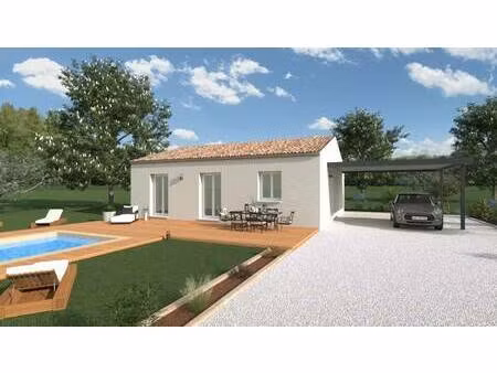 terrain avec maison neuve à vendre