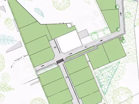 vente terrain  455.00m²  coëx