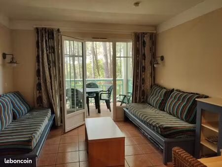 appartement t1 32m2 meublé et équipé à lacanu ocean (charges comprises) location 1 mois mi