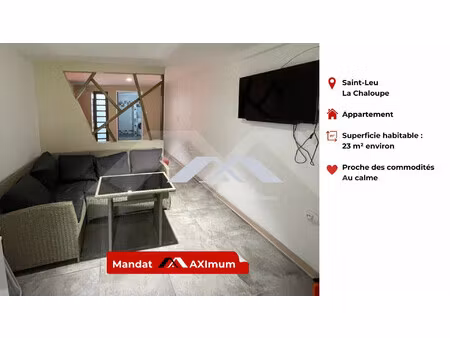 appartement 23 m² la chaloupe saint leu