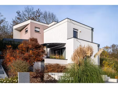 maison contemporaine et ses terrasses