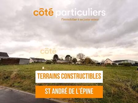 vente terrain à saint-andré-de-l'épine (50680) : à vendre / 578m² saint-andré-de-l'épine