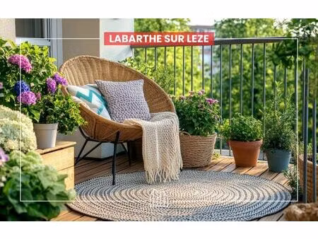 vente appartement neuf 2 pièces 44m2 lagardelle-sur-lèze - 214900 € - surface privée