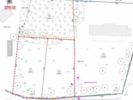 vente terrain à sarzeau (56370) : à vendre / 646m² sarzeau