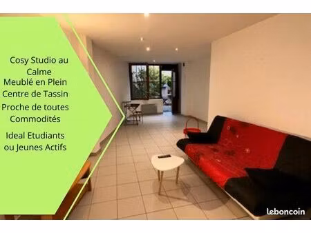 ☎disponible cosy studio ⛱ paisible tassin la demis lune centre proche horloge