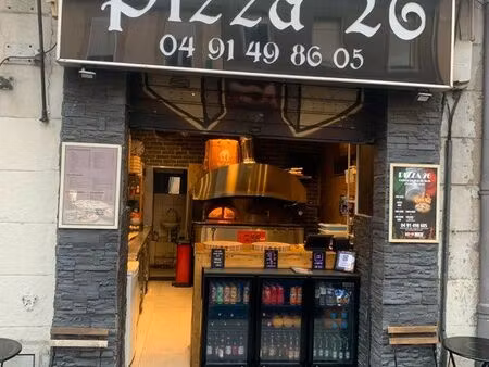 fonds de commerce – pizzeria au feu de bois – 17 m² – marseille 13005