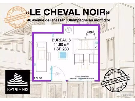 bureaux 12 m² champagne-au-mont-d'or