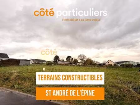 terrain constructible viabilisé à vendre