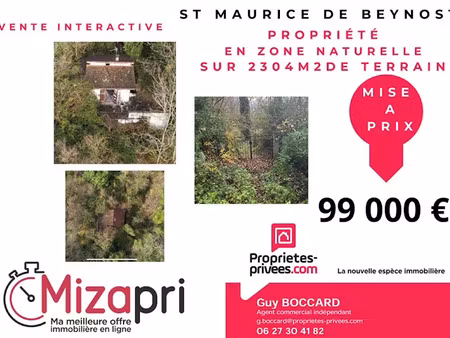 vente terrain 2304 m² à saint-maurice-de-beynost (01700)  99 000 €