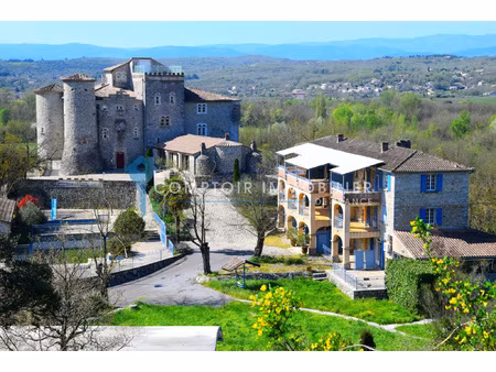 dépt. 07 - a vendre à ruoms - château  dépendances et piscin