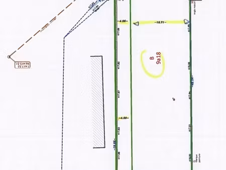 vente terrain à bâtir 3 400 m²
