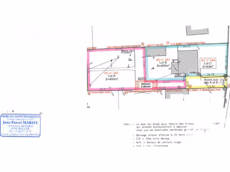 vente terrain à bâtir 469 m²