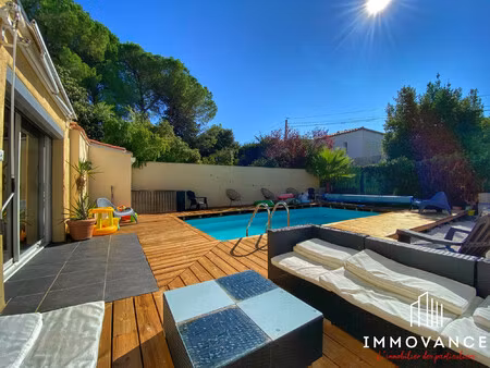 sussargues villa plain pied 4 pieces avec piscine