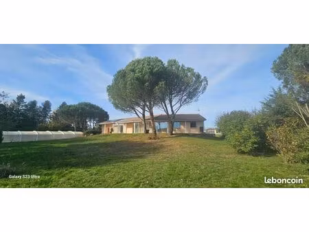 villa 280m² (2 logements). tbe. adaptée pmr. terrain 1 3ha constructible