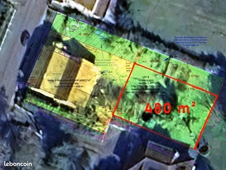 terrain 480 m² villeneuve-de-marsan