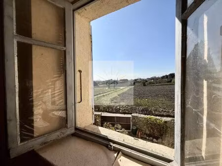 maison en pierre avec jardinet.