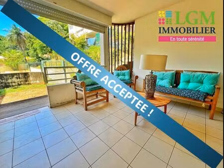 montabo (97300) - appartement trois pièces de 71 m² avec jardin