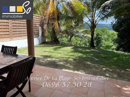 a louer tres bel appart. t4 meublé dans maison - jardin anses d'arlet martinique