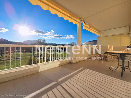 a vendre - mandelieu - 4p - vue golf avec 2 garages et cave