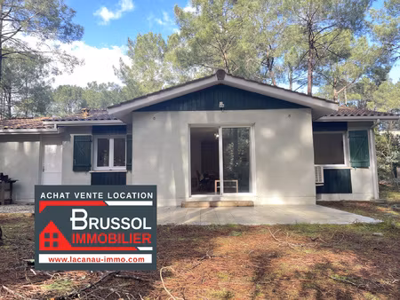 vente maison de 3 chambres lacanau-océan agence brussol avec