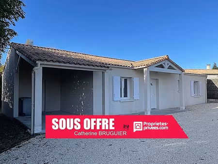 maison de plain pied 112 m2 lumineuse et calme 3 chambres  cellier  préau  jardin