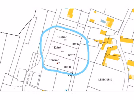 vente terrain à bâtir 1 562 m²
