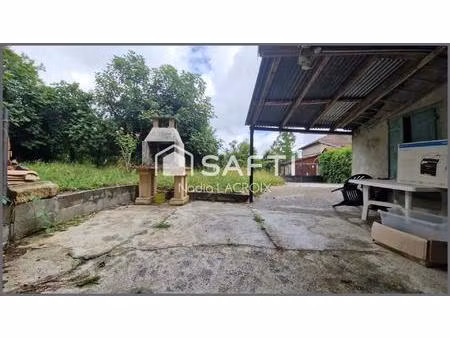 maison t3 de 111 m²  jardin et atelier