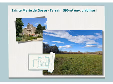 achat terrain 592m²