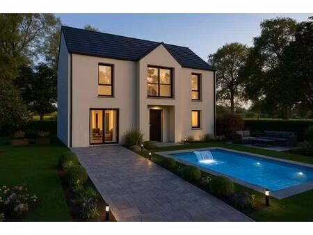 terrain avec maison neuve à vendre