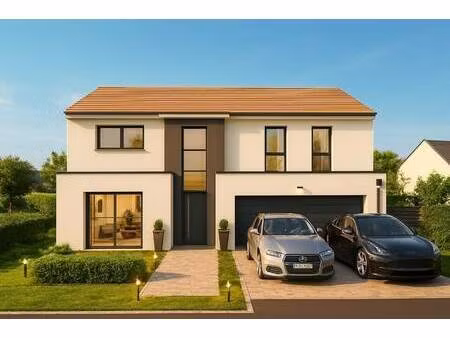 terrain avec maison neuve à vendre